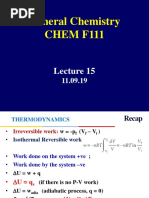 General Chemistry CHEM F111