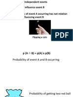 Event A Does Not Influence Event B Hence Probability of Event A Occurring Has Not Relation