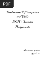 Fundamental of Computers and Skills