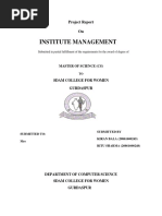 Institute Management System