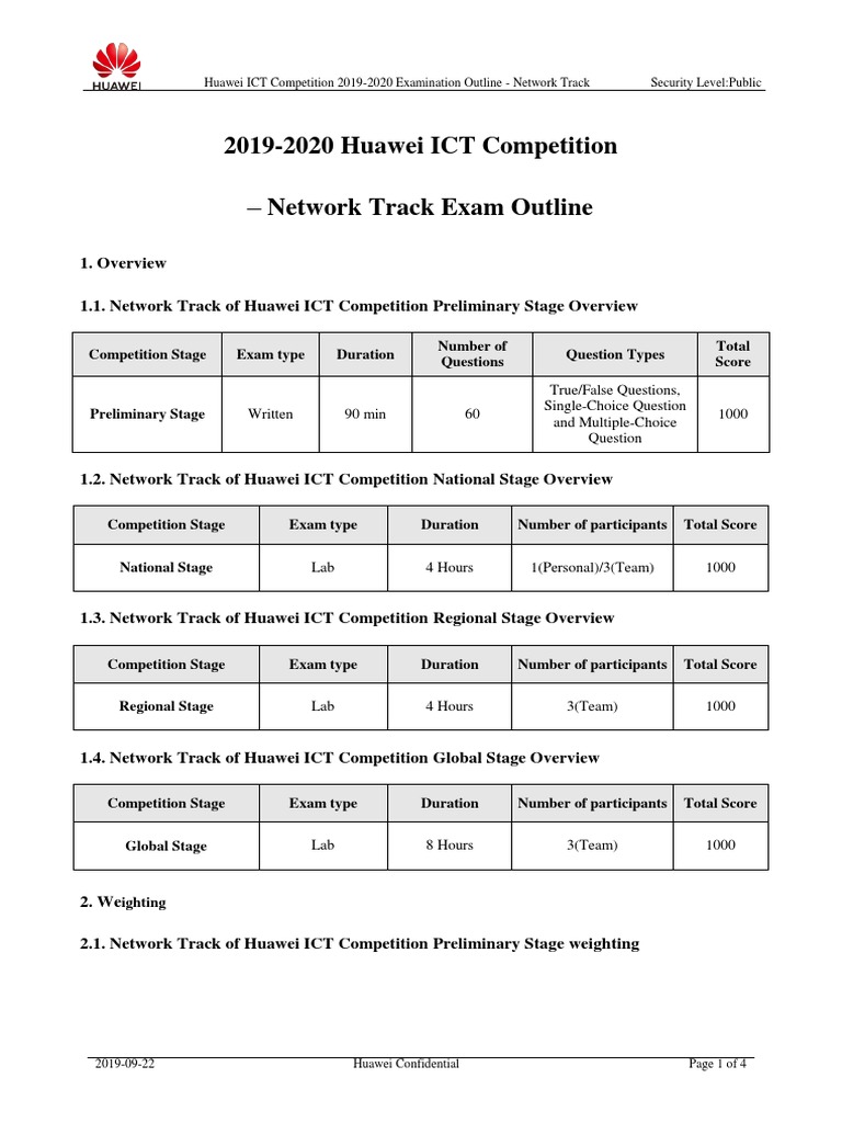 Huawei ICT Competition Network Track Exam | PDF | Virtual Private ...