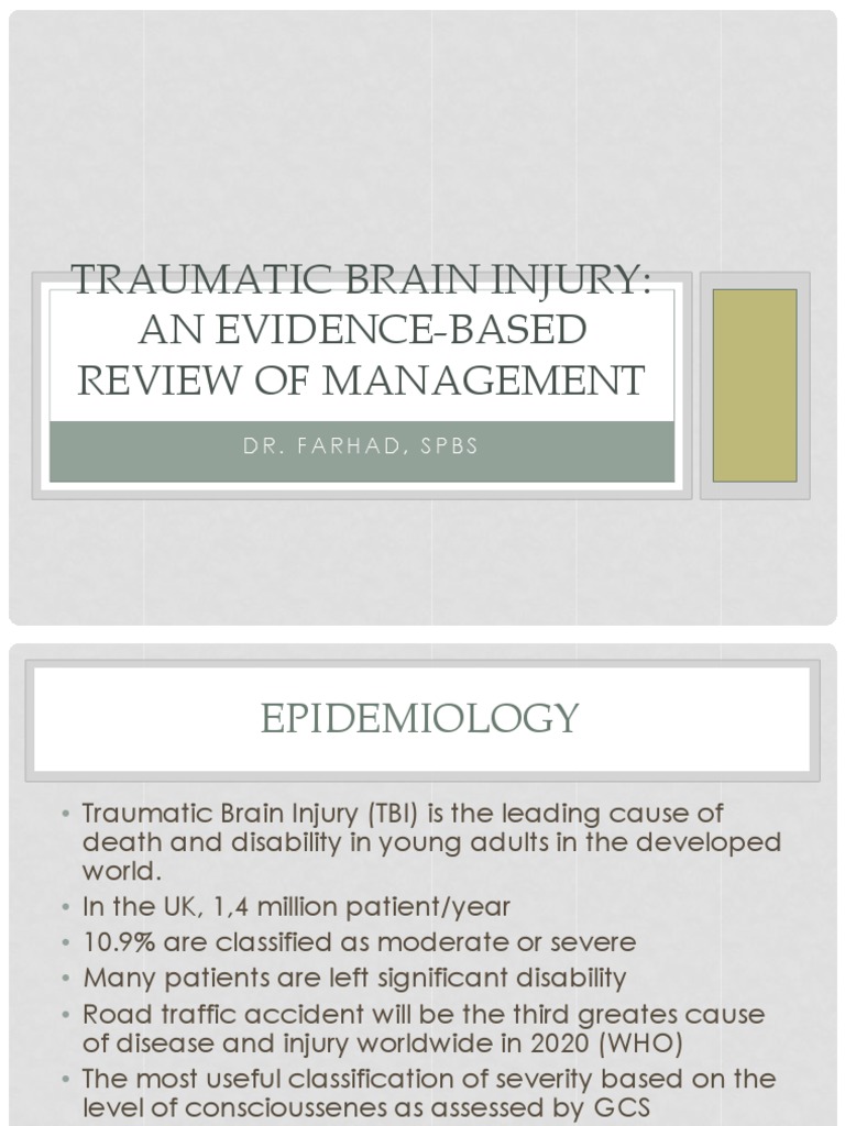 Traumatic Brain Injury Management Guide | PDF | Traumatic Brain Injury ...