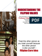 Understanding The Filipino Values: Professor Felipe M. de Leon, JR