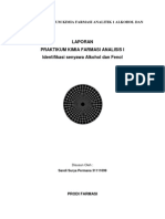 Laporan Praktikum Kimia Farmasi Analitik 1 Alkohol Dan Fenol