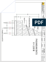 Pasangan Batu 2 Meter Plat