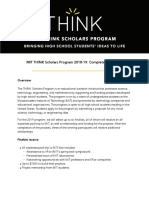 THINK Program Guidelines 2018 19