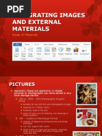 Integrating Images and External Materials