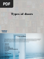 Types and Materials of Doors & Windows | PDF | Window | Door