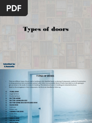 Types of Doors