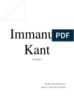 Term Paper - Immanuel Kant