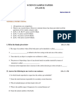 Science Sample Papers (CLASS-8) : General Instructions