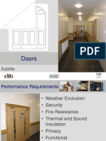 Doors: Performance Requirements and Construction Details