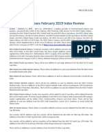 MSCI Equity Indexes February 2019 Index Review: Press Release