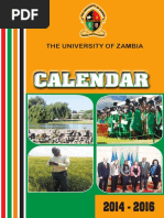 UNZA Calendar - 2014-2016 PDF