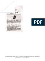 This Memorandum Contains Advisory, Consultative and Deliberative Material and Is Intended Only For The Person(s) Named As Recipient(s)