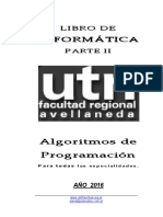 Algoritmos de Programación-2016 PDF