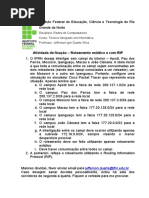 Lista Pratica - Roteamento