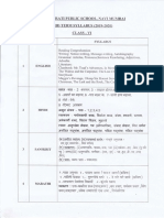 Mid Term Syllabus VI To XII 2019 20