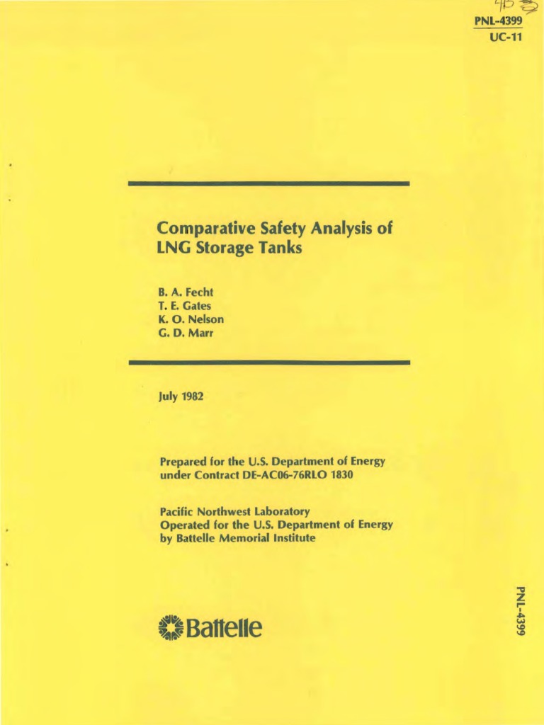 Comparative Safety Analysis of LNG Storage Tanks PDF PDF Building