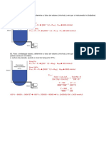 Lista Exercícios Nível Hidrostática