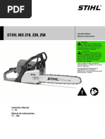 STIHL MS 210 230 250 Instruction Manual PDF