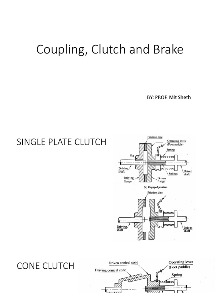 Coupling, Clutch and Brake | PDF