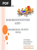 Bank Branch Statutory Audit