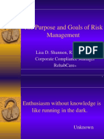 The Purpose and Goals of Risk Management -Converted