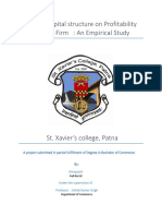 Impact of Capital Structure On Profitability and Value of Firm: An Empirical Study