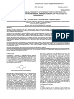 Development and Validation of Uv-Spectrophotometric Method For Estimation of Hydroquinone in Bulk, Marketed Cream and Preapared NLC Formulation