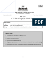 Aakash Test Paper