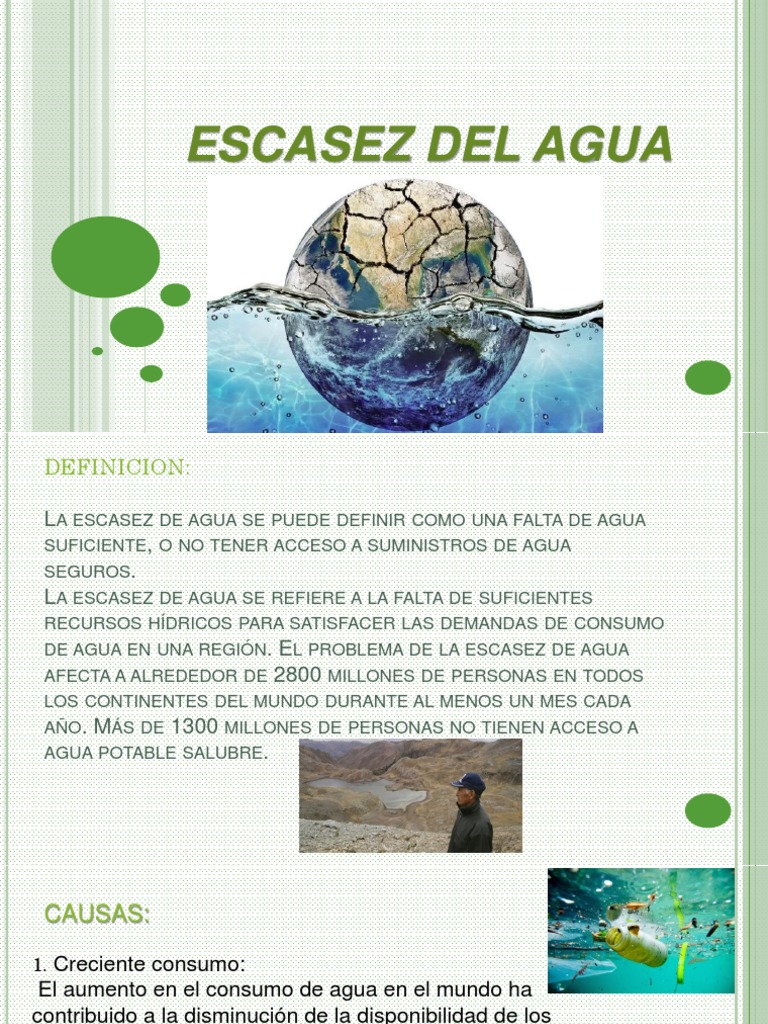 Escasez Del Agua | PDF | Escasez de agua | Agua