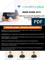 Bank Exam 2019: Special Class On Banking and Economic Affairs (1-15 AUG)