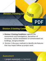 Division 2 Existing Conditions: Prepared By: Jhun A. Capangyarihan