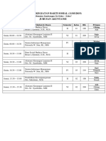 Jadwal Kegiatan Bakti Sosial