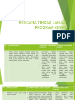 Rencana Tindak Lanjut Program Keswa