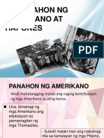 Sa Panahon NG Hapon at Amerikano