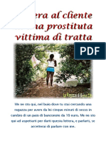 Lettera Al Cliente Di Una Prostituta Vittima Di Tratta