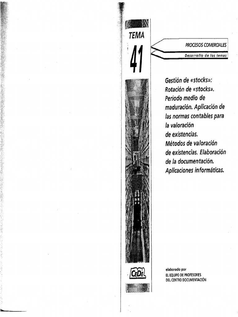 Gestión de Stocks. Rotación de Stocks. | PDF