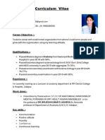 Curriculum Vitae: Sunita Acharya