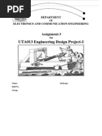 UTA013 Engineering Design Project-I: Assignment-3