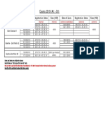 Exams 2019 (A1 - B1) : Exam Date of Exam Registration Dates Fees (INR) Date of Exam Registration Dates Fees (INR)