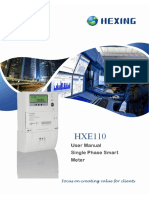 User Manual of Smart AMI Meter HXE110 1 Phase 2 Wire