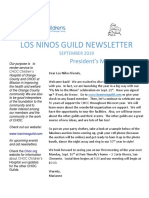 Los Ninos Guild Newsletter - Sept 2019