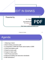 Stock Audit in Banks: Presented By