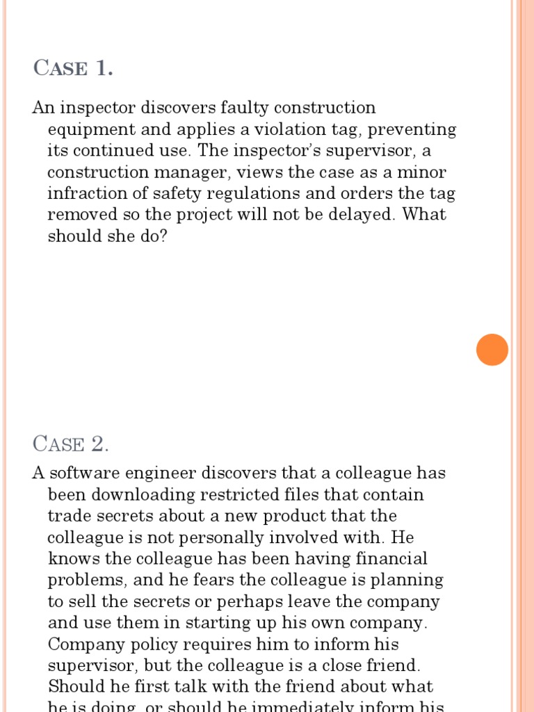 Ethical Dilemmas in Engineering Cases | PDF | Nuclear Reactor | Employment