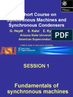 A Short Course On Synchronous Machines and Synchronous Condensers