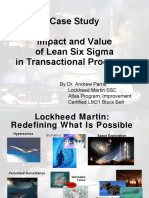 Case Study Impact and Value of Lean Six Sigma in Transactional Processes