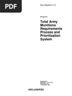 AR 5-13 Total Army Munitions Requirements Process and Prioritization System (17 December 2009)