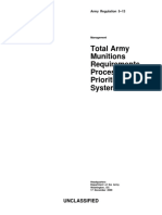 AR 5-13 Total Army Munitions Requirements Process and Prioritization System [17 December 2009]